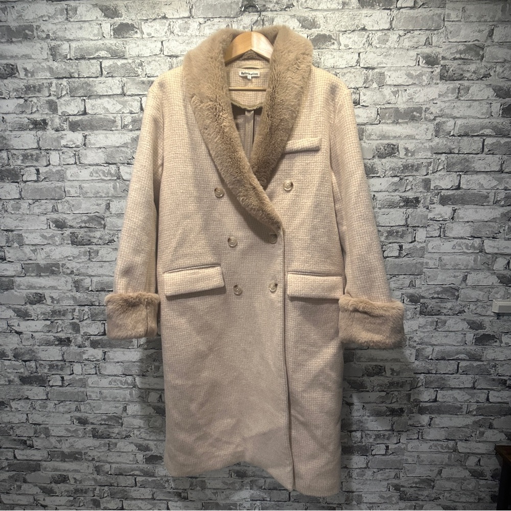 EUC Reformation Double-Breasted Women's Coat Size XL